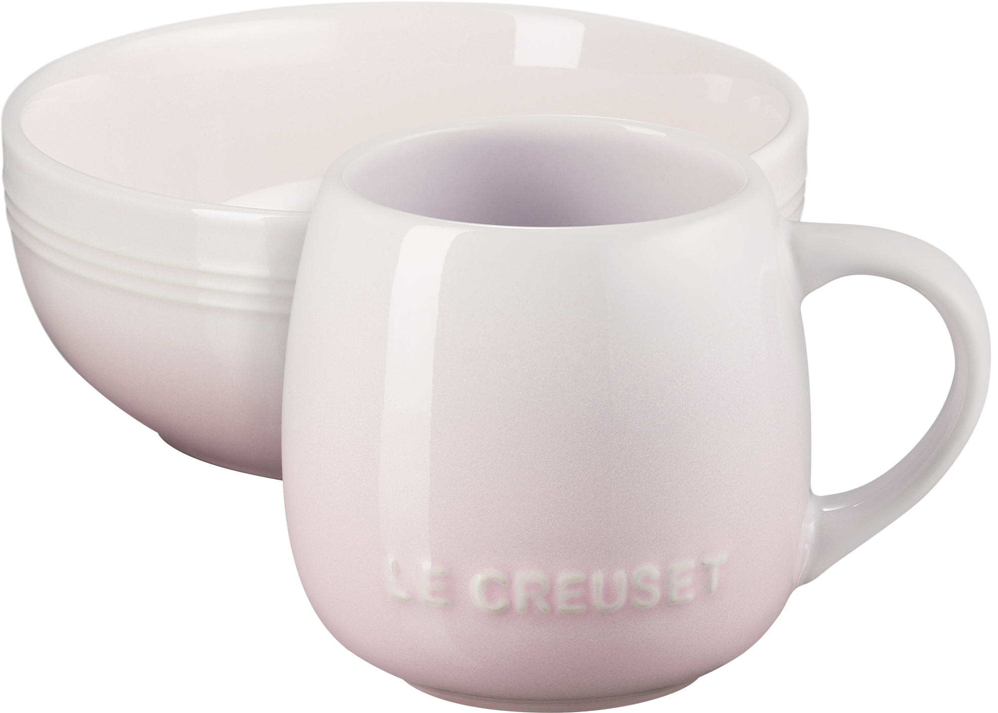 Le Creuset Set COUPE Becher + Müslischale shell pink