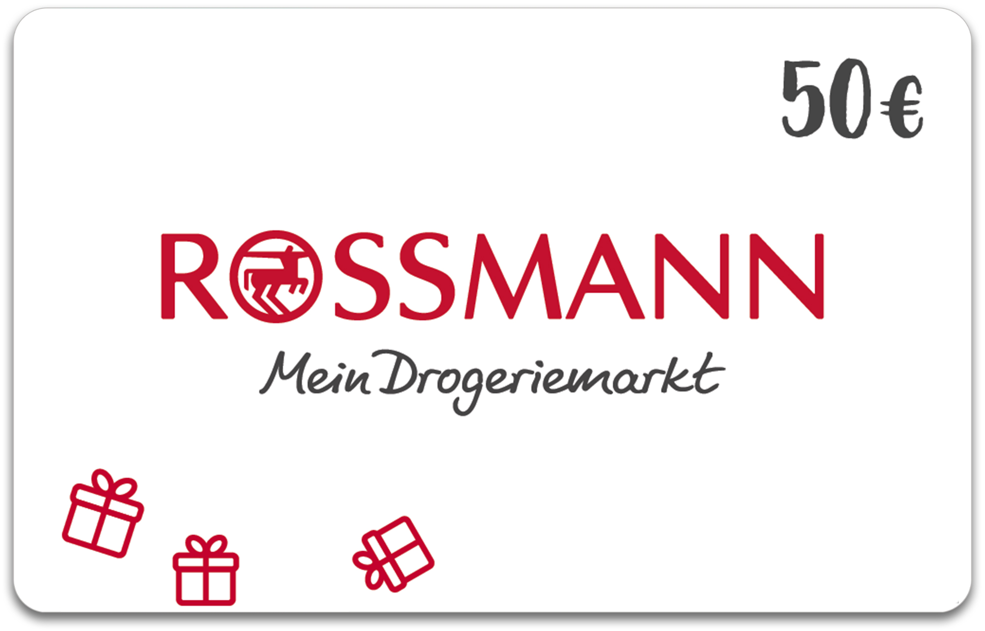 50,– € ROSSMANN-Gutschein 50,– € ROSSMANN-Gutschein