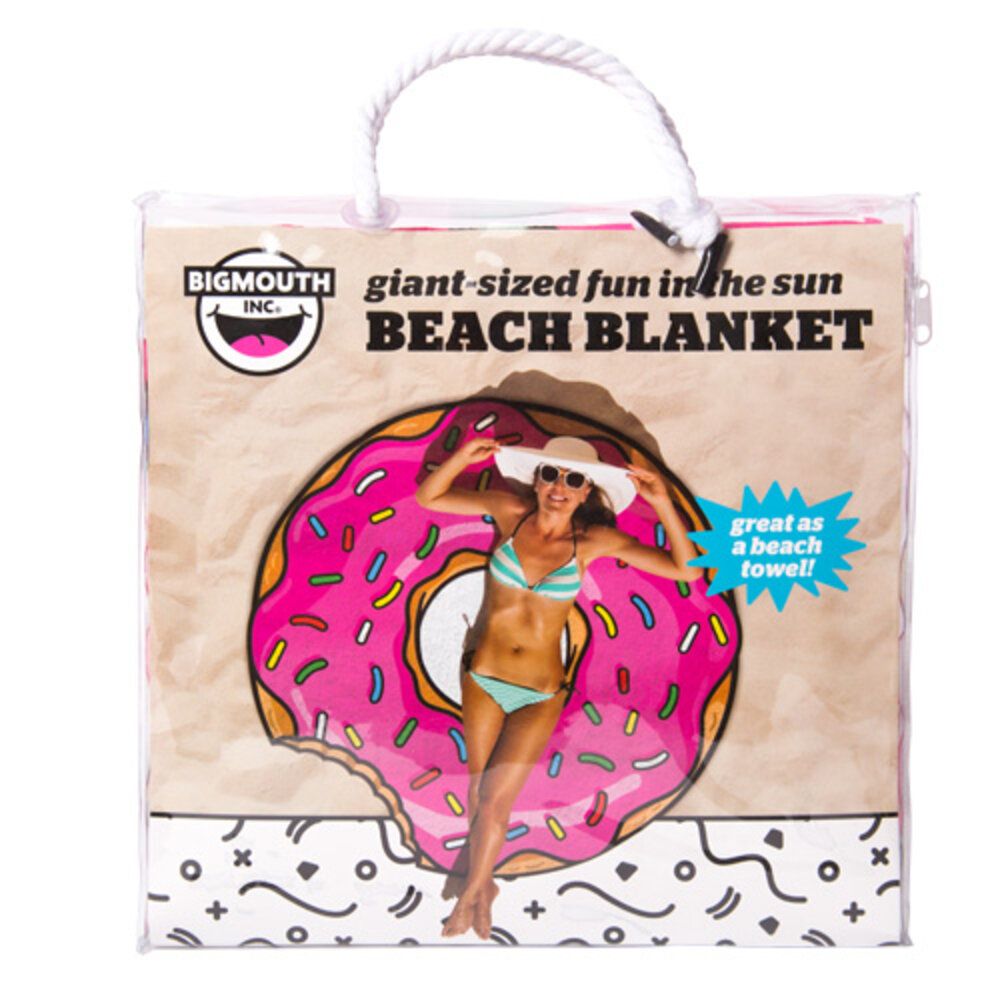 Strandhandtuch „Gigantic Frosted Donut“